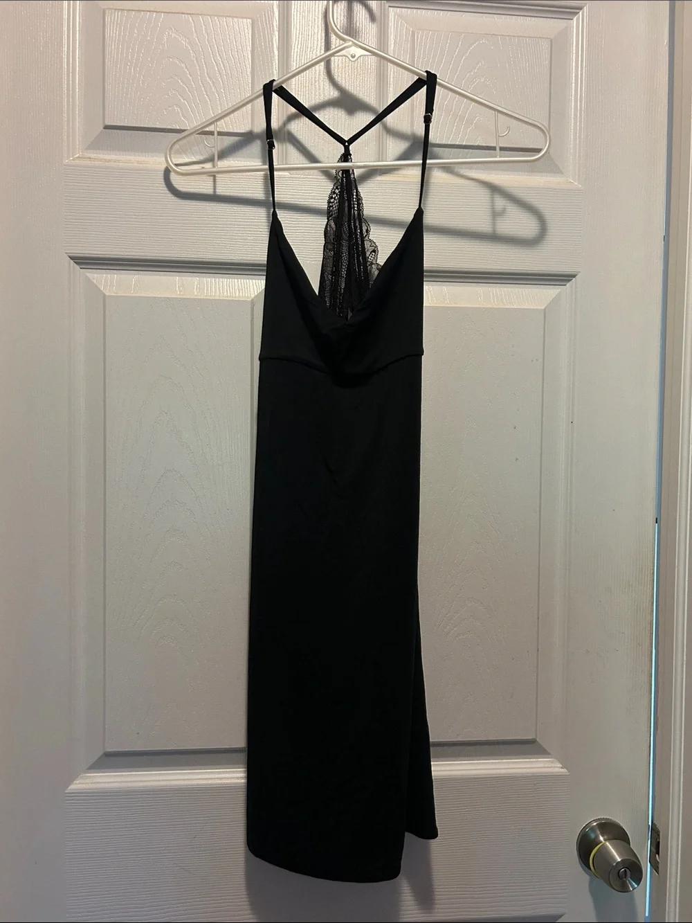 NWT Victoria's Secret Black Modal Lace Back Mini Slip